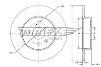 2X Tomex Brakes Bremsscheibe TX 71-63 FüR Seat VW