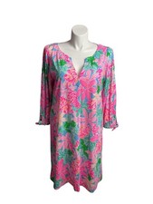 Lilly Pulitzer- NWT Cath 3/4 Sleeve Dress Multi Tigers Lair Size XXL