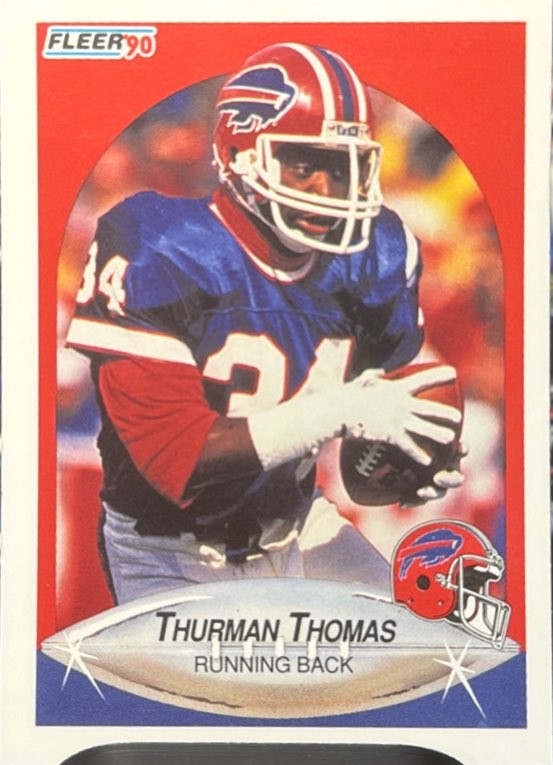 1990 Fleer #124a Thurman Thomas
