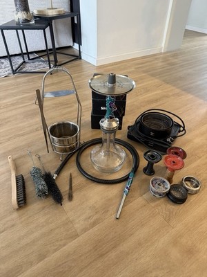 Edelstahl Shisha Set Moze Breeze Pro Neuwertig
