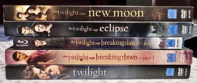 Twilight - The 5 Saga (DVD/BlueRay 5 MOVIE BUNDLE  Eclipse  New Moon
