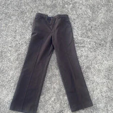 Red Kap Mens 32 Brown Pocket Flat Front Straight Leg Uniform Work Pants