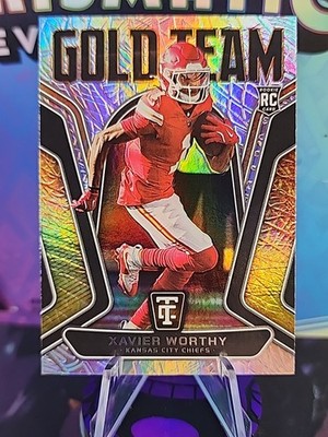 2024 Panini Totally Certified - Gold Team Xavier Worthy #22 (RC)   