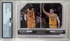2024-25 Panini Instant #364 Austin Reaves Signed Card Lebron James PSA/DNA