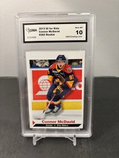CONNOR McDAVID Rookie SI for Kids 2013 1st Card Otters Rare GMA 10 GEM MINT ?. rookie card picture