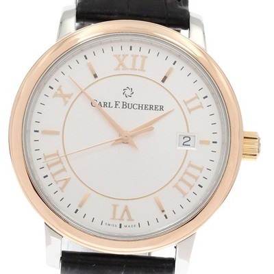 Carl F.Bucherer Adamabi Date 10314.07 Automatic SS/GP Silver Dial 39mm Rank A   