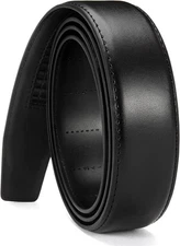 Ratchet Belt Replacement Strap 1 3/8”, Leather Belt Strap for 40MM Slide Click B