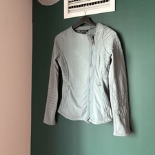 Athleta Moto Jacket Woman  s Sea Green XXS Athletic Full Zip Soft
