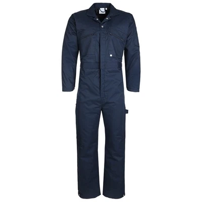 BLUE CASTLE Mens Insulated Quilted Padded Coveralls Workwear Thermal Overalls Boilersuit 377