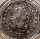 1795 B.5 BB-27 Flowing Hair 3 Leaves Dollar, PCGS VF det, DavidKahnRareCoins — photo 1