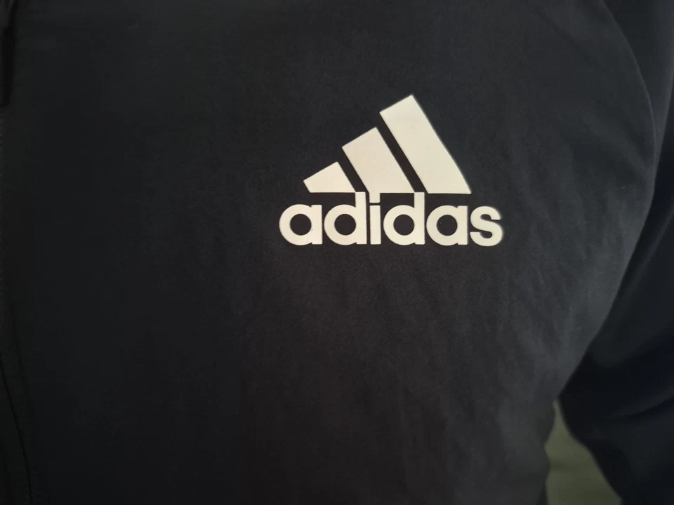 Adidas#Ready for Sport Black Windbreaker Hoodie Jacket Men's Size S Full Zip - Image 4 of 4