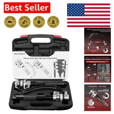 Macpherson Strut Spring Compressor Set with Safety Jaws – 2645 lb Load