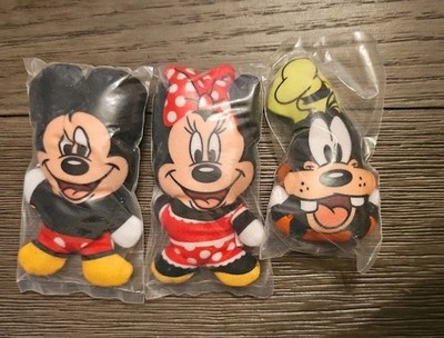 Kellogg's Cereal Disney Mini Plush Toy Mickey, Minnie & Goofy 2008