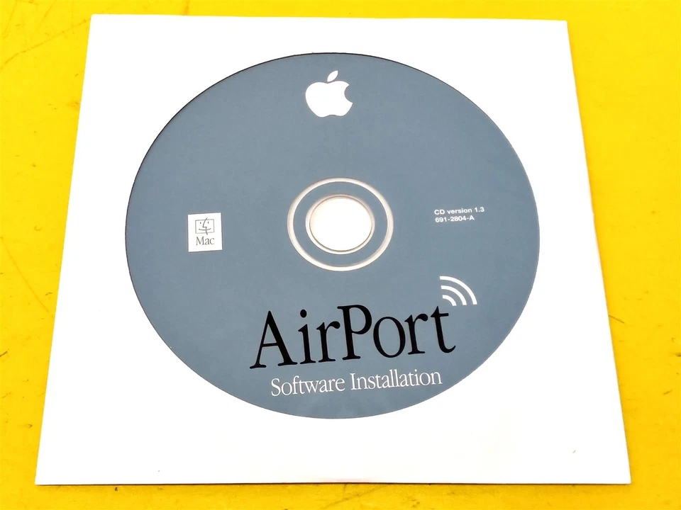 ⭐️⭐️⭐️⭐️⭐️ Apple AirPort Software Installation CD Disc Ver. 1.3 & Setup Manual - Image 2 of 4