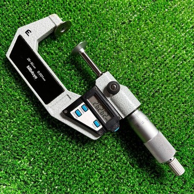 Mitutoyo External Disc Micrometer 25-50Mm With Battery Made In Japan Japan Ship