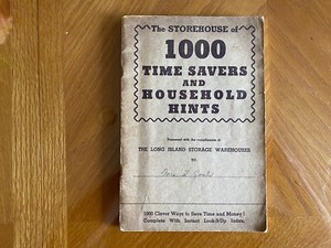Vintage 1937 Long Island Storage Warehouse 1000 Household Hints Pamphlet
