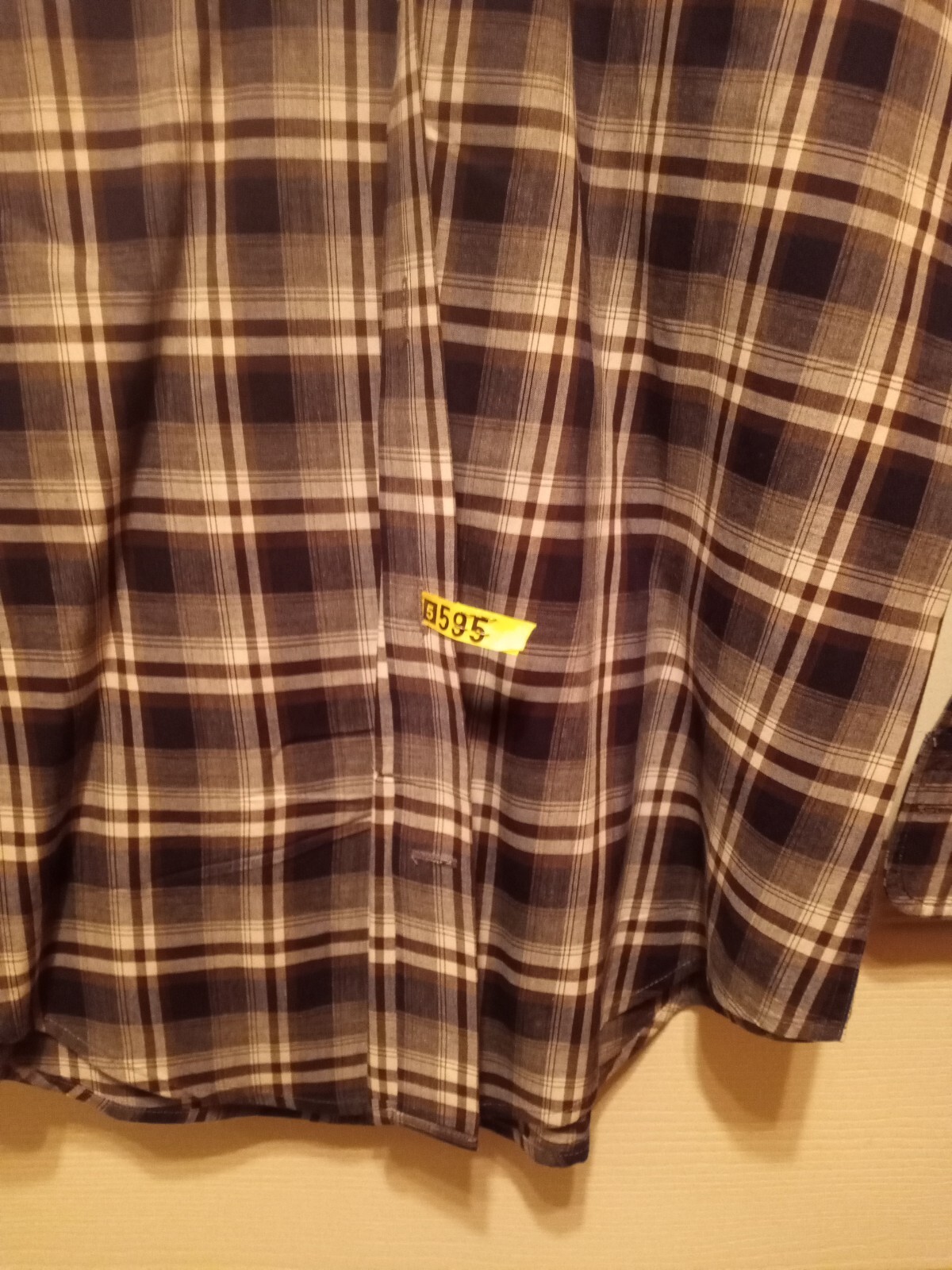 Reserve Patrick James Button Down Small black bro… - image 4