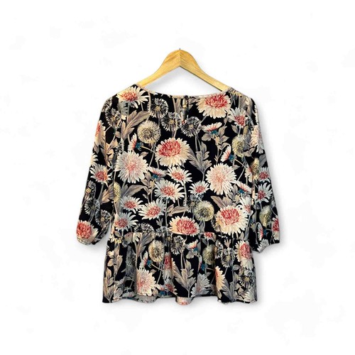 LC Lauren Conrad Floral Babydoll Top Women's Size Small Flowy - Picture 3 of 7