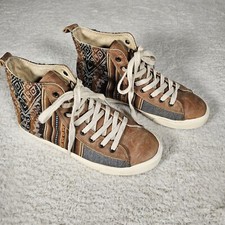 MEN'S INKKAS AZTEC THEME SOUTHWESTERN SNEAKERS SIZE 9