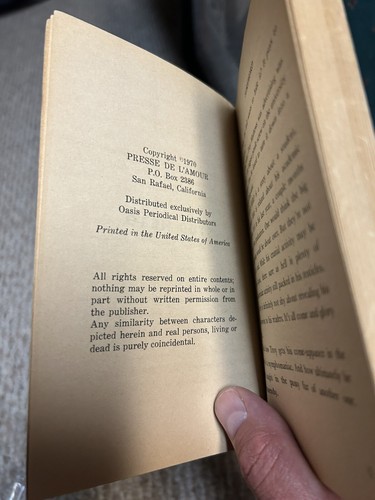 STUD HERO by Kevin Kelly 1970 Presse De L’amour Sleaze Paperback Vintage EROTICA - Bild 7 von 7