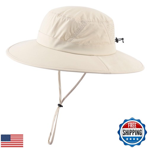 Home Prefer Foldable UPF 50+ Sun Hat for Men Women Wide Brim Beach Bucket Hat