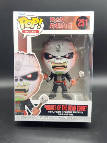 Funko Pop Rocks Iron Maiden #251 Nights Of The Dead Eddie W/Protector!!