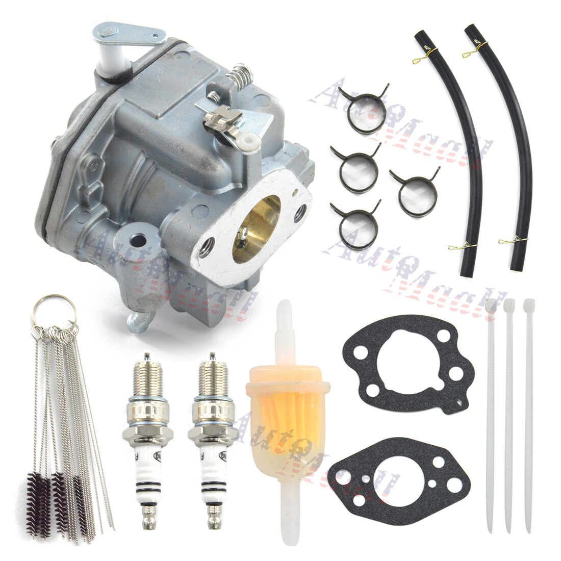 Topgearsltd Carburetor Set For Vanguard 14HP 16HP – Includes Fuel Filter, Lines, Gaskets, Gray, 305447-0068-E9 Compatible