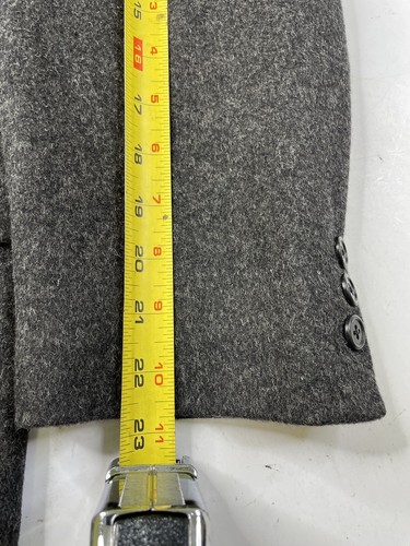 Vintage Polo Ralph Lauren 100% Camel Hair Blazer Jacket Coat Gray Mens 44S USA - Bild 5 von 8