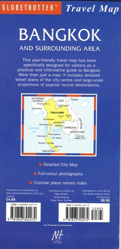 Mapa de viaje de Bangkok y alrededores de Globetrotter (2006) (NUEVO) - Imagen 2 de 2