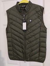 Image of EA7 KHAKI MENS LARGE GILLET