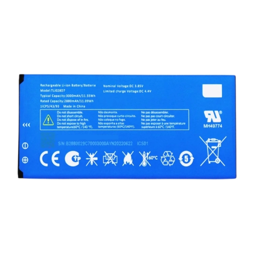 3.85V 3000mAh/11.55WH replacement Battery TLi028D7 for Alcatel One Touch USA - Picture 3 of 4