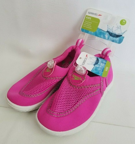 Speedo Kids Girls Water Shoes Jersey Mesh Two Colors (Pink/Black) 4 Sizes NEW - Picture 11 of 16