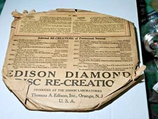 Edison Disc #80062 Carmen Selections, Tancrede Overture