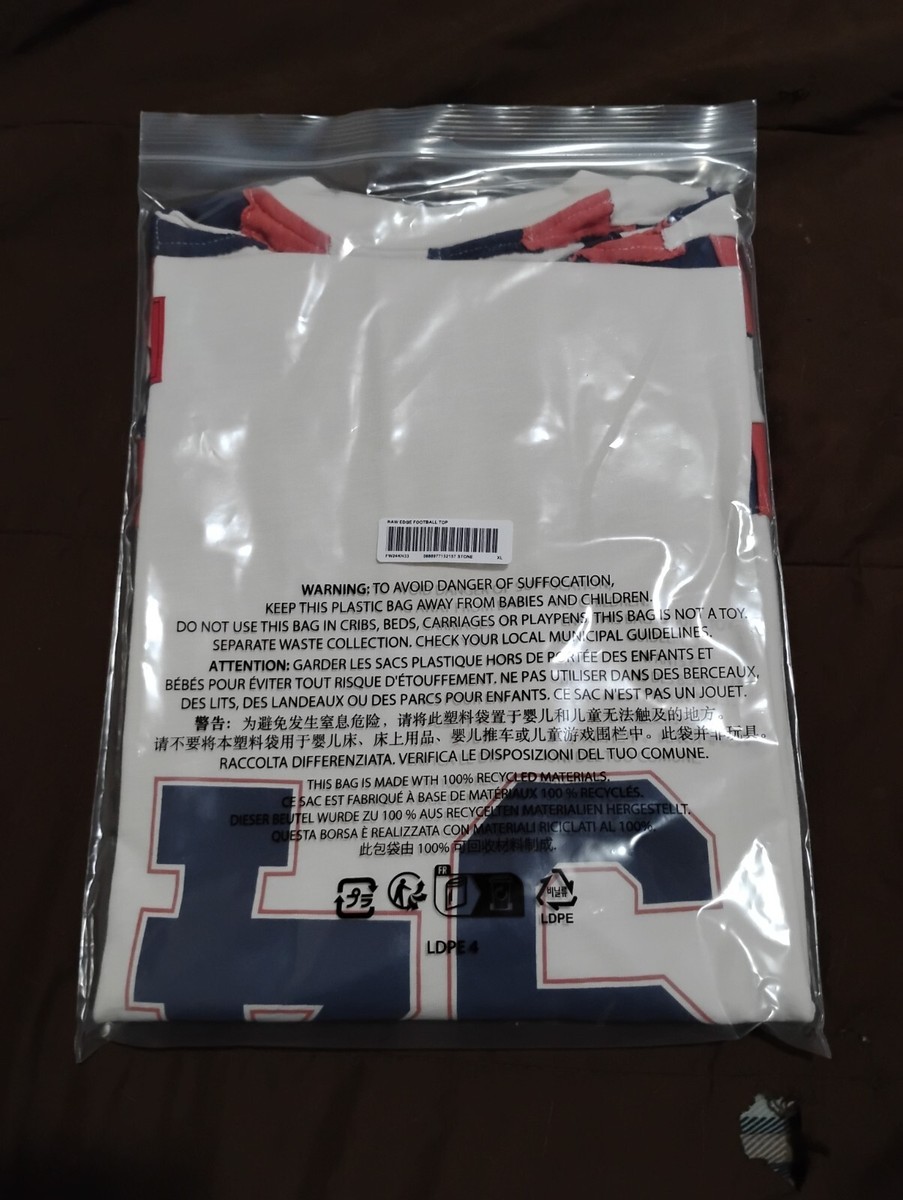 Supreme Patchwork Yoke Football Top Stone IN HAND | eBay UK
