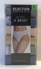 Reaction Kenneth Cole 6 Cotton Women's Fashion Pack Hi-Cut Brief Underwear