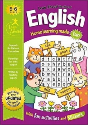 Leap Ahead Workbook Age 5-6 Years KS1 English NEW Home Learning Paperback Book