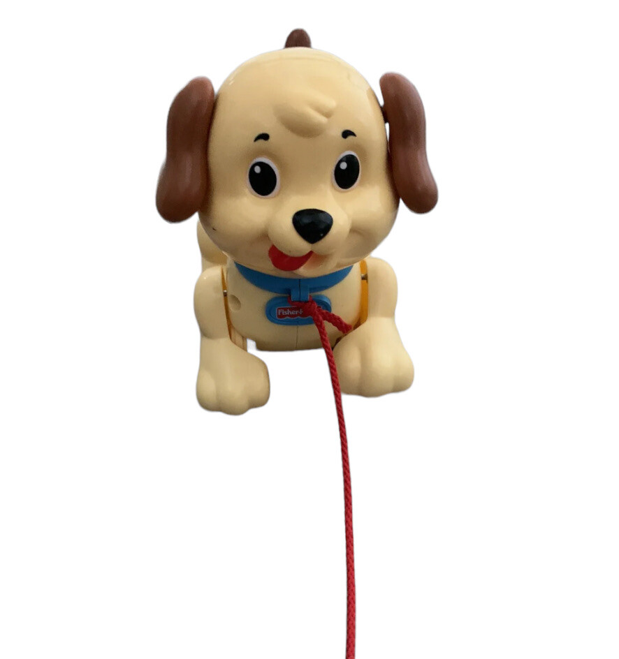 Fisher Price Activity Walker lil snoopy puppy dog Vintage pull along toy