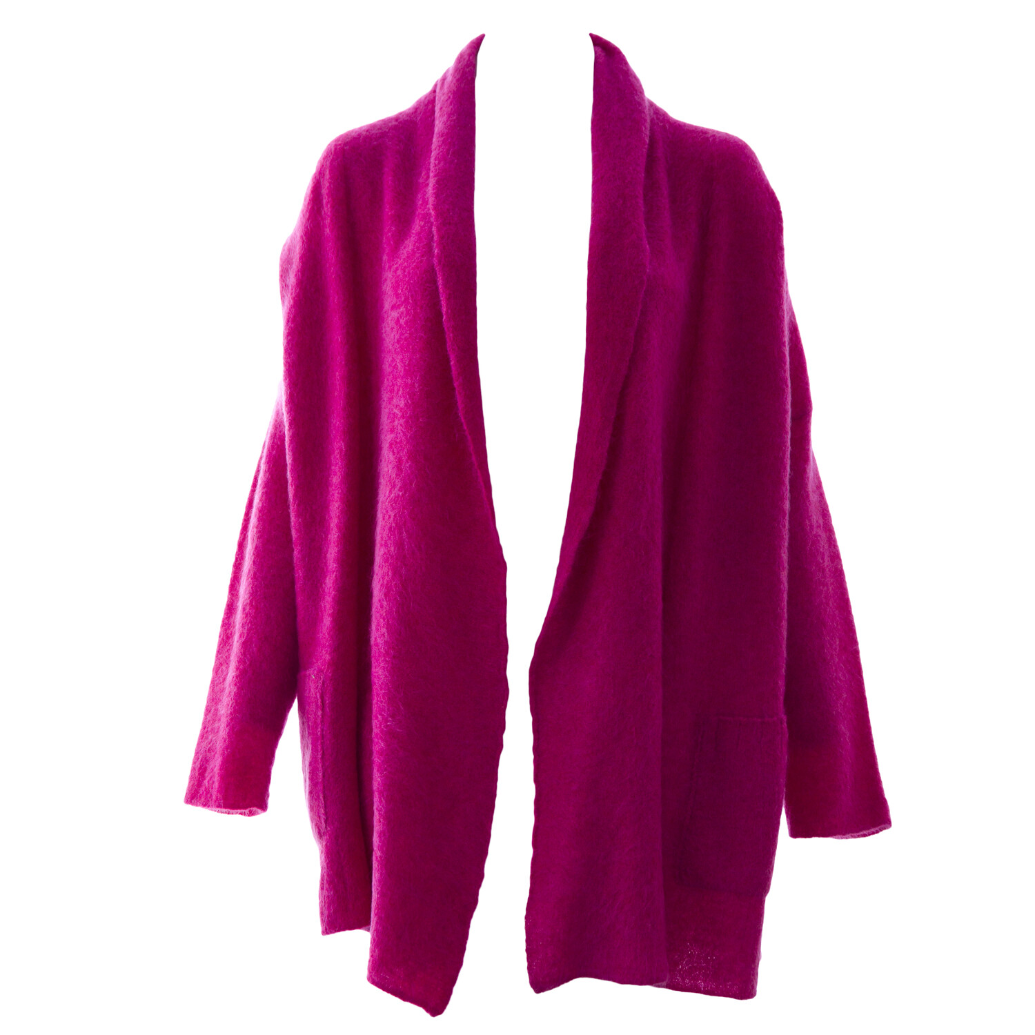 MARINA RINALDI Kvinnlig Magenta Moena öppna Front bildigan 840 NWT MARINA RINALDI Kvinnlig Magenta Moena öppna Front bildigan 840 NWT