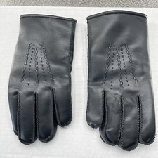 Vintage Gloves Avon Men Large Genuine Novahide Vinyl Black Taiwan Made Preppy