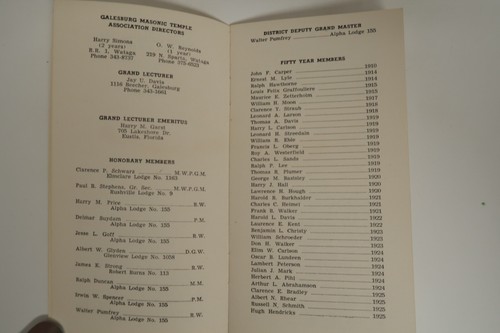 1976 Vesper Lodge A.F. & A.M. 584 Free Masons Masonic Roster Membership Booklet - 第 3/5 張圖片