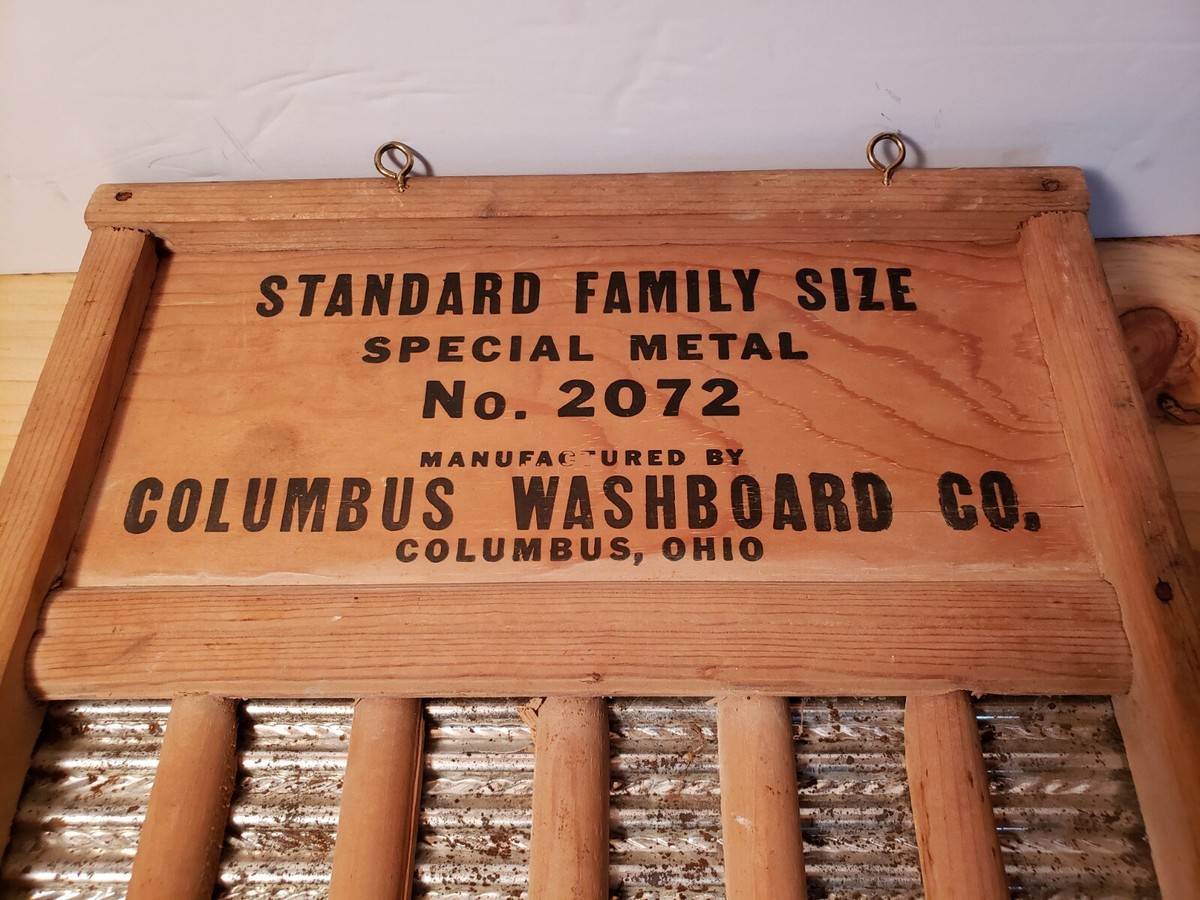 Columbus Washboard Co. Special Metal Washboard No. 2072 