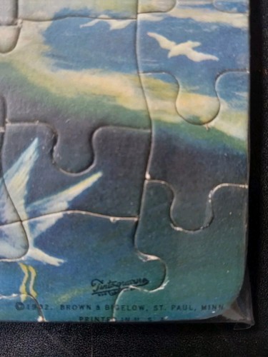 R. ATKINSON FOX - PUZZLE & BOX - PORT OF HEART'S DESIRE - 1932 - GALEON SHIP - Picture 3 of 5