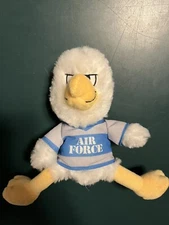 Vintage United States Air Force 8 Inch Mascot Eagle Bird Plush Stuffed Military