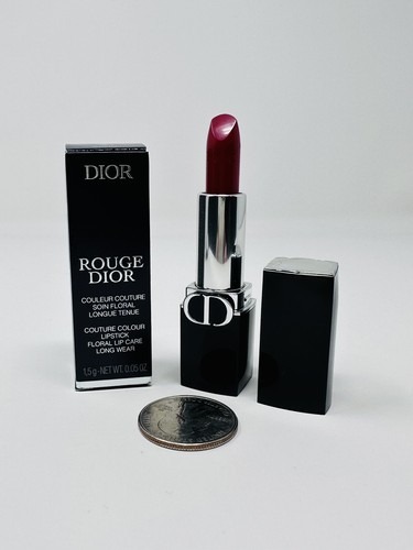 Dior Rouge Dior Couture Colour Lipstick 999 Satin 0.05oz New in Box - Picture 2 of 5