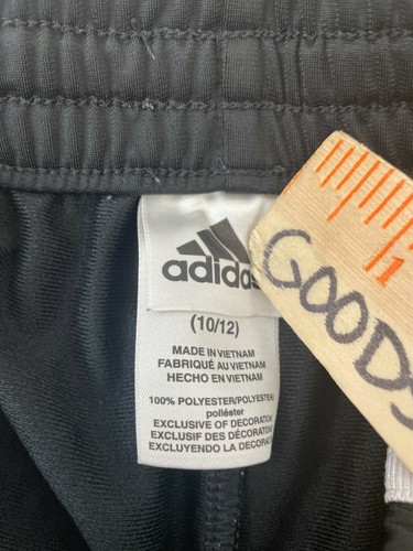 Adidas Children's Sz 10/12 Track Pants - Black/White - Picture 7 of 7