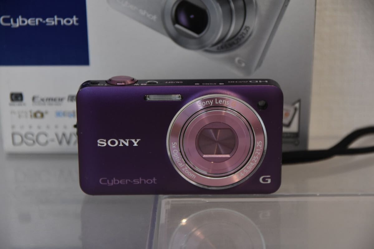 SONY Digital Camera Purple DSC-WX5 Cyber Shot 5.0x Optical Zoom