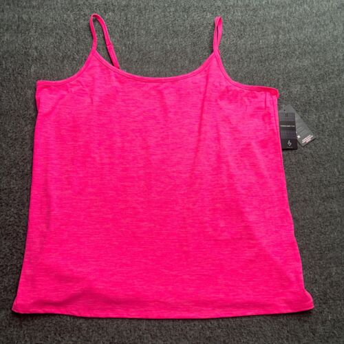 Torrid Active Activewear Tank Top Size 6X Pink Barbie Spaghetti Work Out