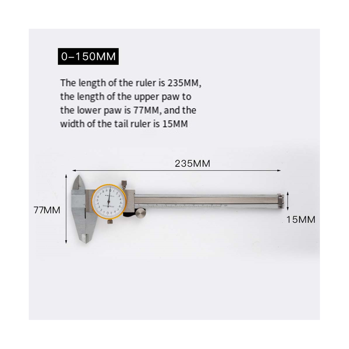 1 Piece Way Shock Proof Dial Calipers 0.02mm High Precision R4H33800 eBay