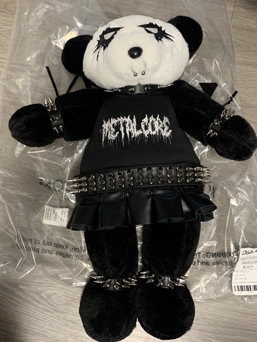 Dolls Kill Exclusive Metalcore Tormented Teddy Spiked Bear Plush Backpack Bag