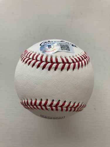 Tony Perez Auto Signed HOF Logo Baseball w/Inscription BAS Beckett Witnessed - Picture 6 of 6